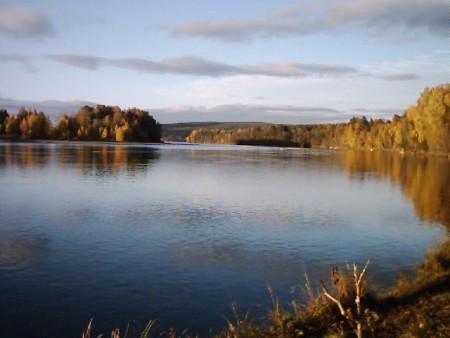 eftemiddag vid älven